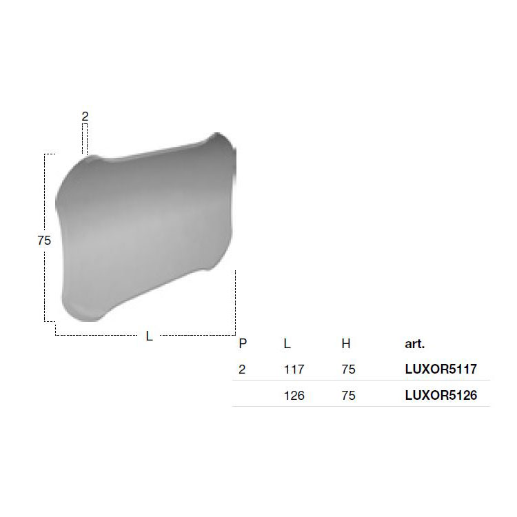 Specchio rettangolare L. 117 cm