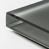 Cristallo extrachiaro acidato verniciato Graphite