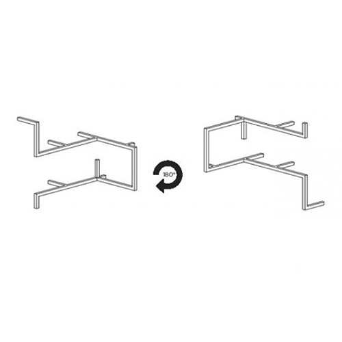 Modulo D – cm. 80/65 L. x 10/22 P. x 74 H.