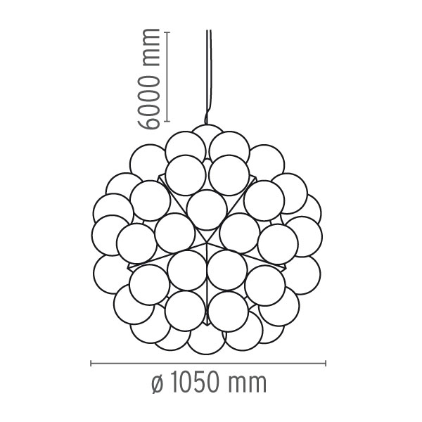 S2 – 120 Lampadine – Ø 105 cm