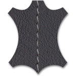 Pelle Premium con cucitura a contrasto 67 Asphalt