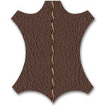 Pelle Premium con cucitura a contrasto 69 Marron