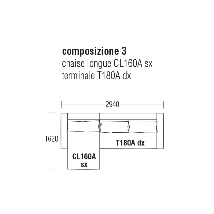 Composizione 3 cm. 294Lx162P