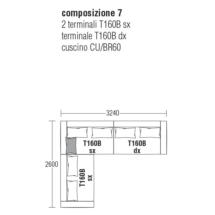 Composizione 7 cm. 324Lx260P