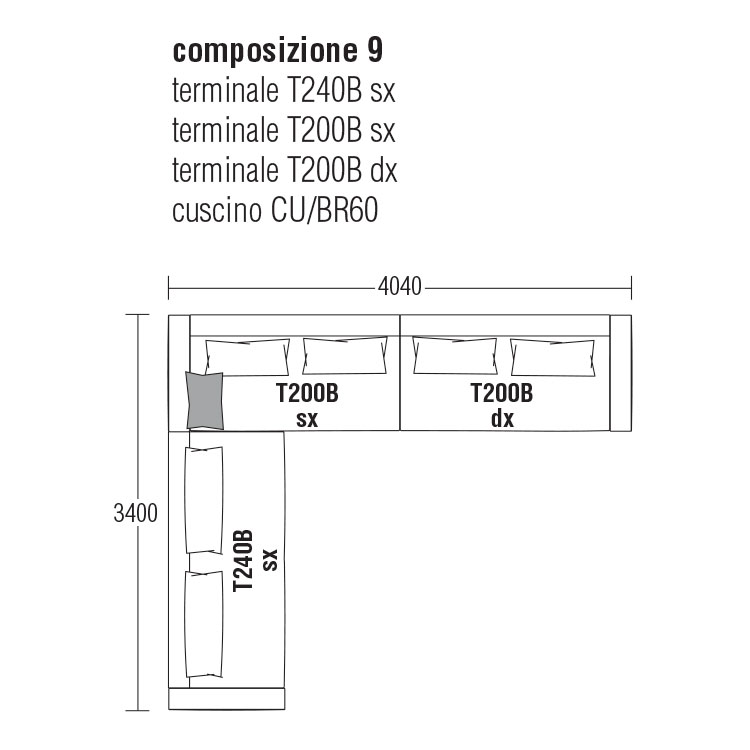 Composizione 9 cm. 404Lx340P