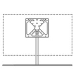 Posizionamento TV al centro (TV max 80″)