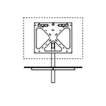 H. 94 cm, con mensola (TV max 55″)