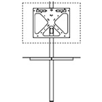 Posizionamento TV h. 151 cm, con mensola (TV max 70″)