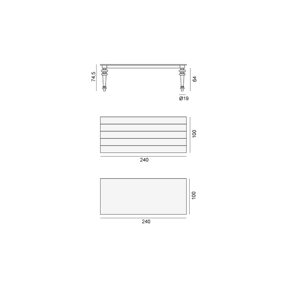 Gray 33 – cm 240×100