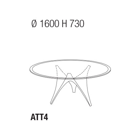 Tondo Ø 160 cm – H. 73 cm