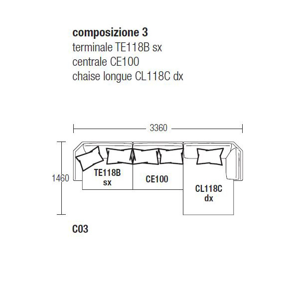 Composizione 3 cm 336Lx146P