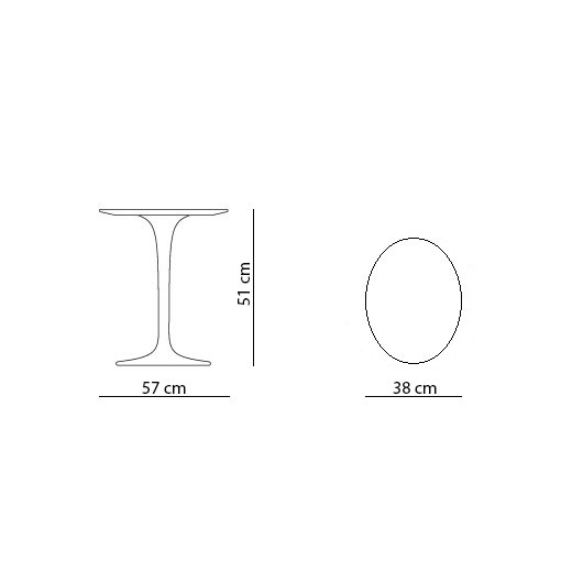 L. 57 cm – P. 38 cm – H. 51 cm