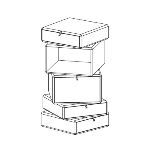 WC10/01 – cm. 50 L. x 50 P. x 107 H.