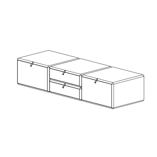 WC32/10 – cm. 150 L. x 50 P. x 32 H.