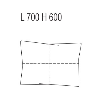 Quattro Cuscini schienale cm. 70 L. x 60 H